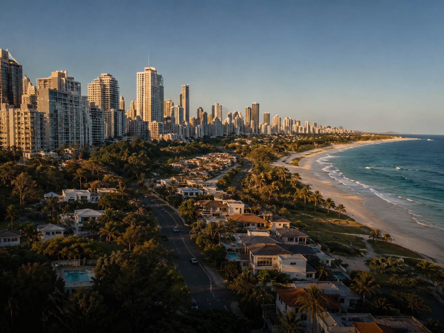 Coastal skyline representing location-based targeting